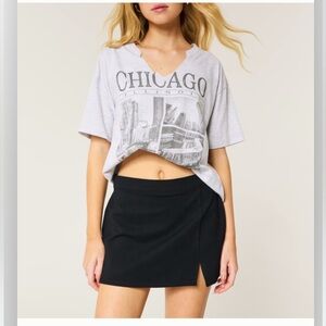 High-Rise Ponte A-Line Mini Skort